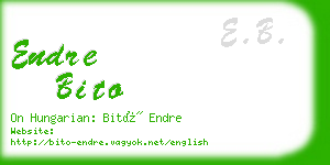 endre bito business card